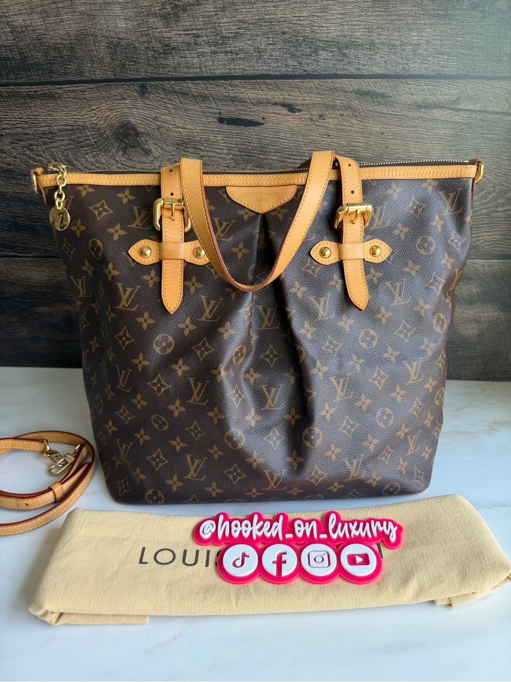 Authentic Louis Vuitton Palermo GM Monogram Great Used Condition - Picture 5 of 16